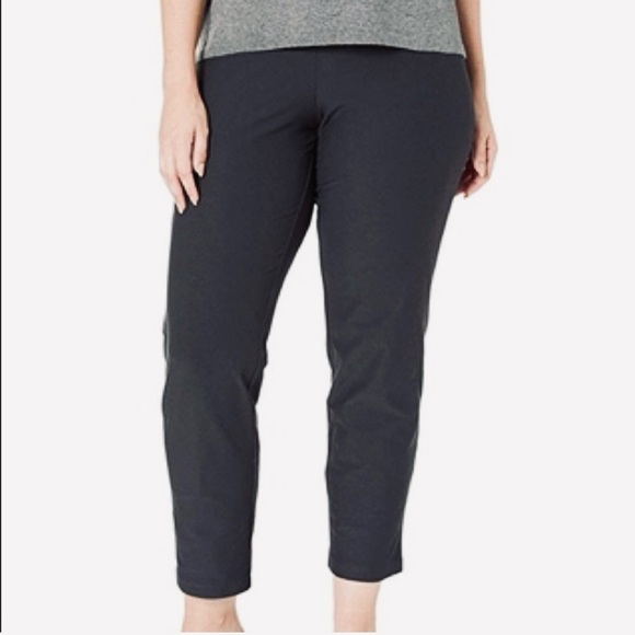 Eileen Fisher Mid Rise Stretchy Pull On Ankle Slim Pants - Picture 1 of 9
